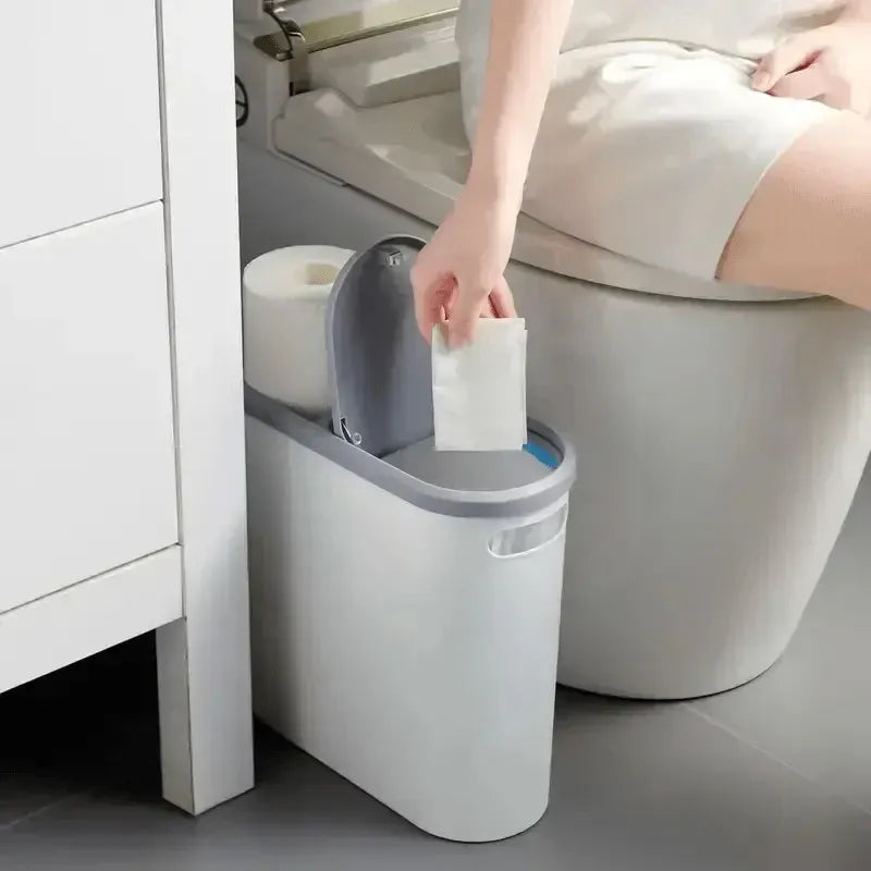 Flip-Lid Household Waste Bin