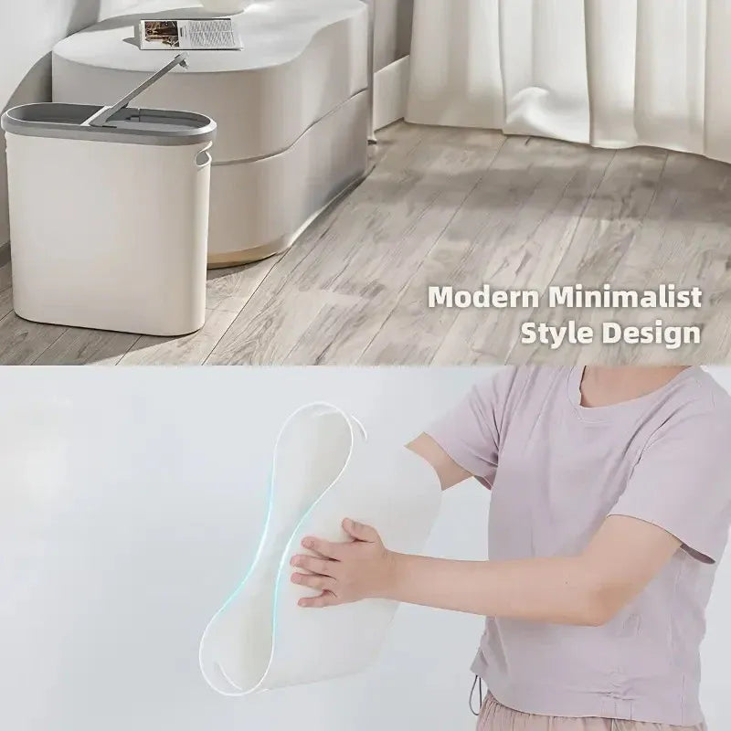 Flip-Lid Household Waste Bin