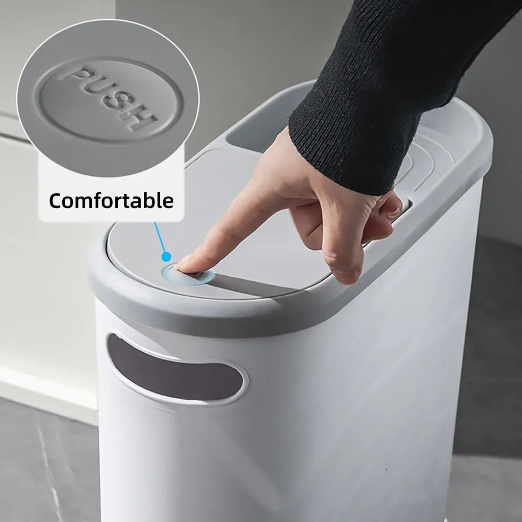 Flip-Lid Household Waste Bin