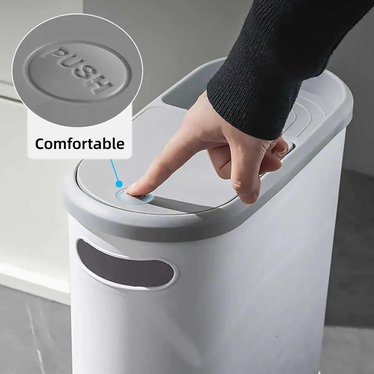 Flip-Lid Household Waste Bin