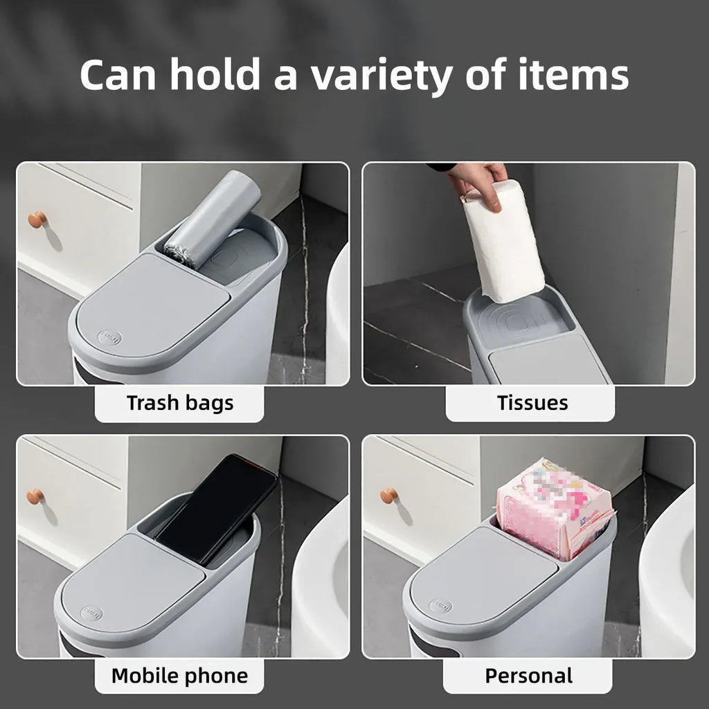 Flip-Lid Household Waste Bin
