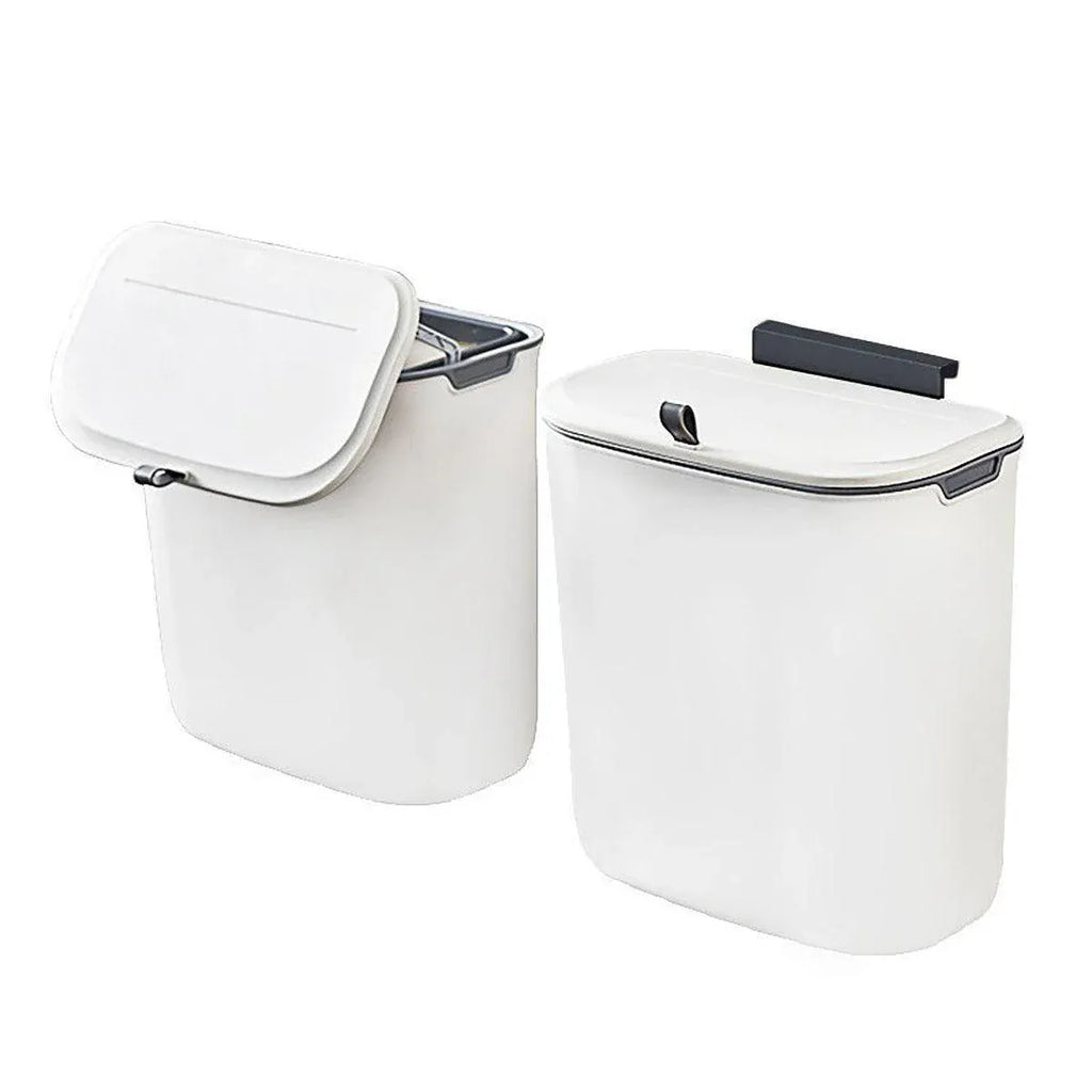 7L Wall-Mounted Sliding-Lid Waste Bin
