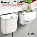 9L Wall-Mounted Sliding-Lid Waste Bin