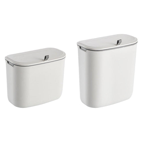 9L Wall-Mounted Sliding-Lid Waste Bin