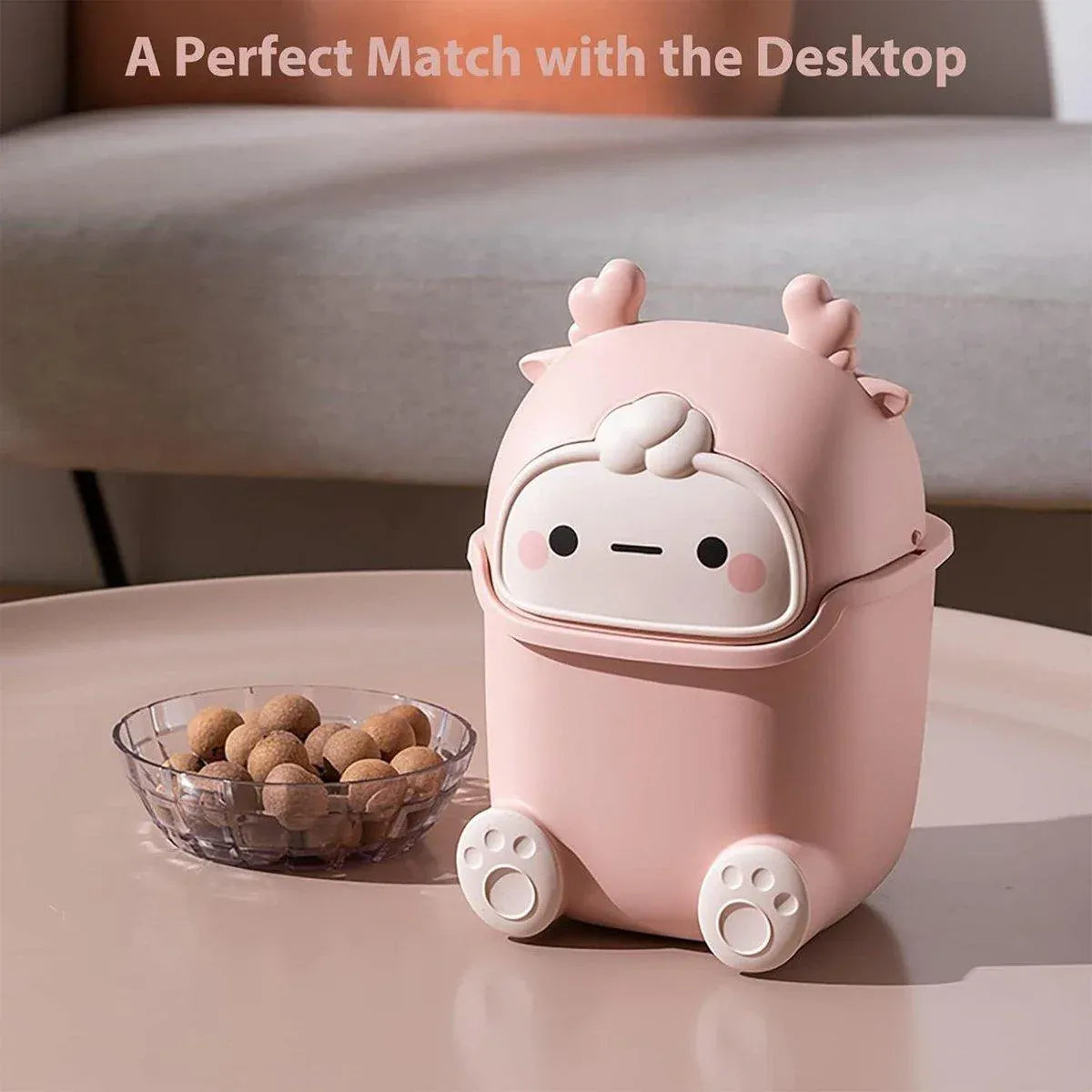 Mini Monster Desktop Bin – Light Blue