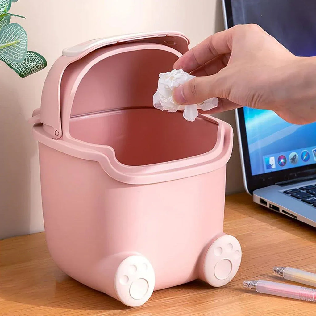 Mini Monster Desktop Bin – Light Blue