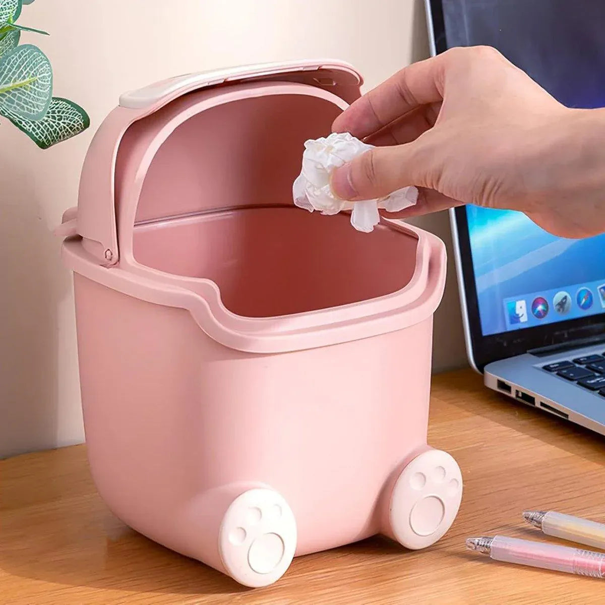 Mini Monster Desktop Bin – Light Blue