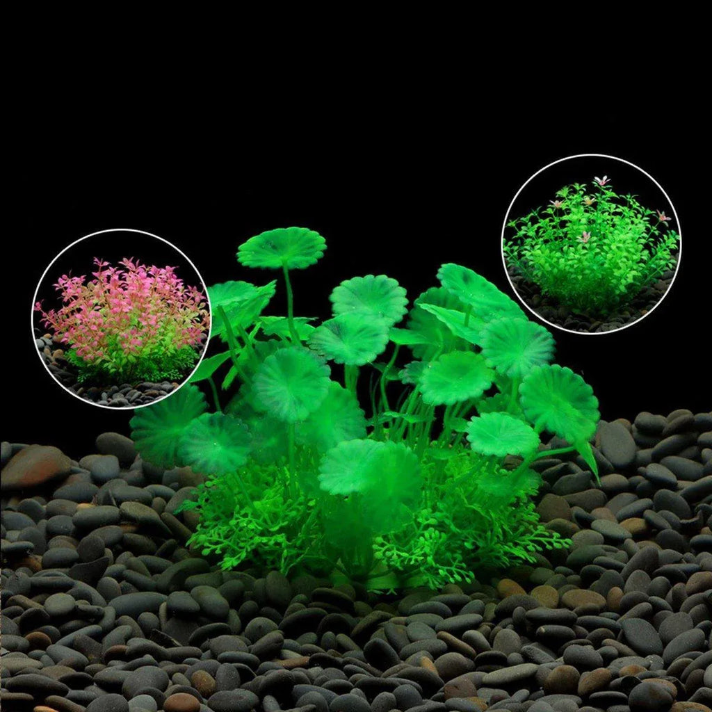 Artificial Water Grass Fish Tank Decoration Aquarium Landscape Simulation Plants - 01-3PCS