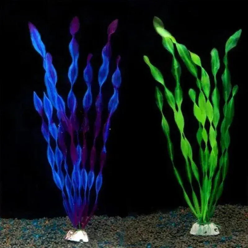 10-Pack Simulated Water Grass for Aquarium – Artificial Aquatic Plants