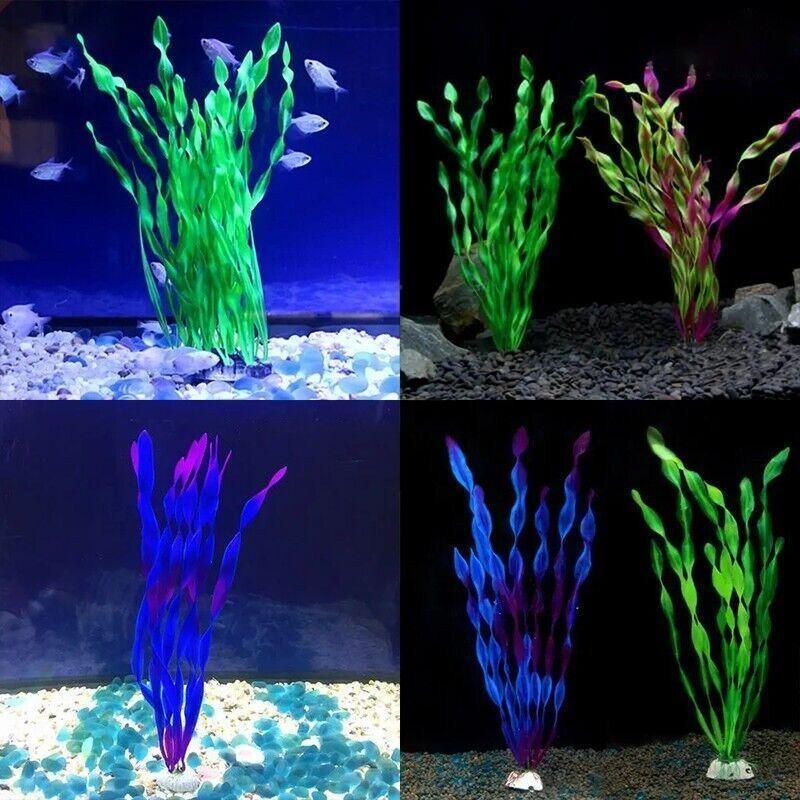 10-Pack Simulated Water Grass for Aquarium – Artificial Aquatic Plants