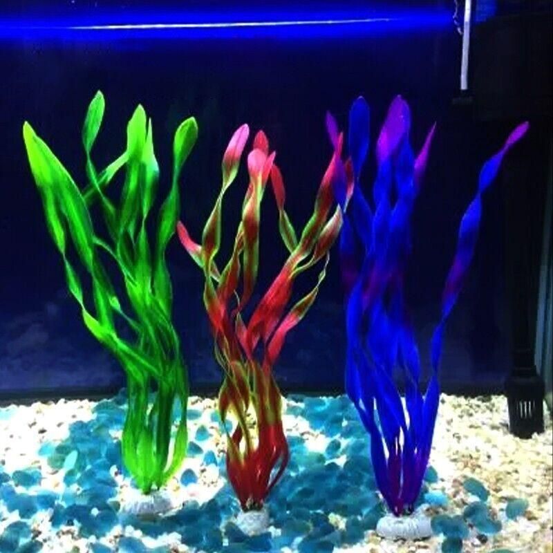 10-Pack Simulated Water Grass for Aquarium – Artificial Aquatic Plants