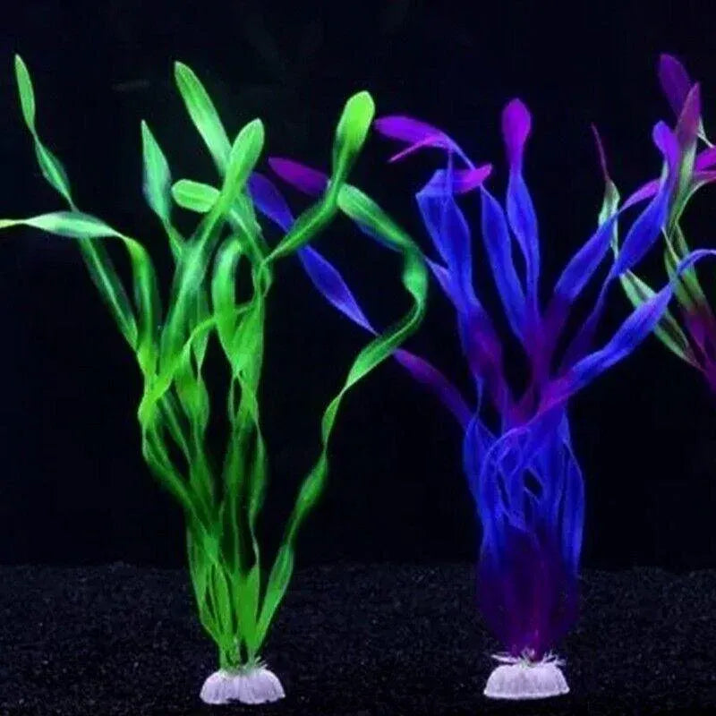 10-Pack Simulated Water Grass for Aquarium – Artificial Aquatic Plants