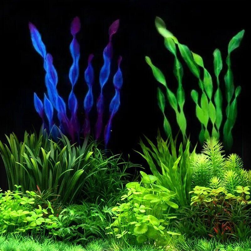 10-Pack Simulated Water Grass for Aquarium – Artificial Aquatic Plants