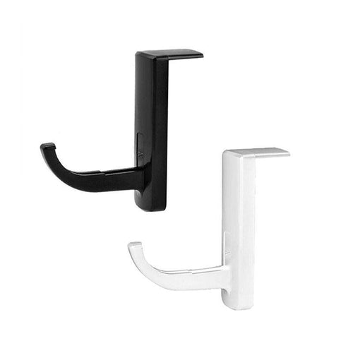 Adhesive Desk-Edge Headphone Hook – White