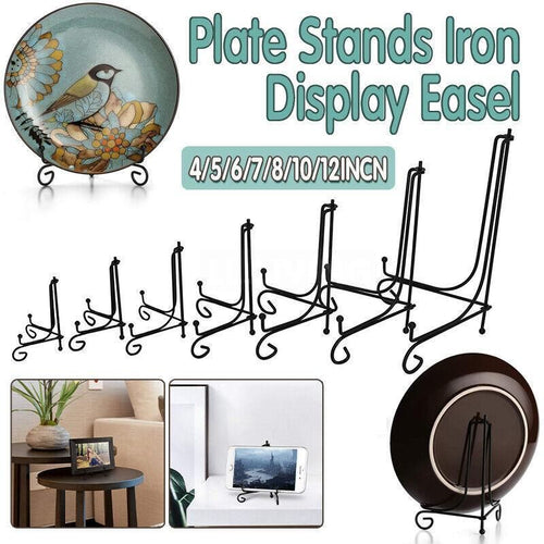 5-Inch Black Iron Display Easel Stand