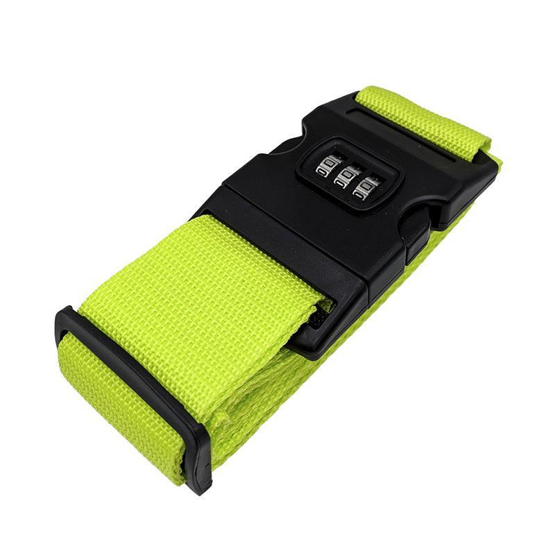 Luggage Strap Code Password Travel Suitcase Secure Lock Safe Nylon Packing Belt - Red+Grey