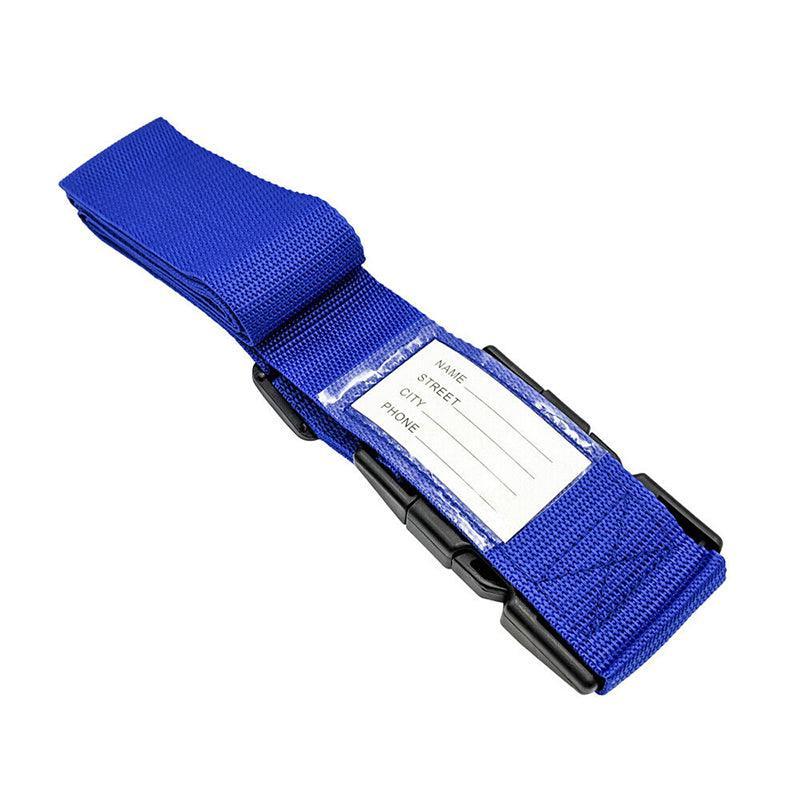Luggage Strap Code Password Travel Suitcase Secure Lock Safe Nylon Packing Belt - Grey+Orange