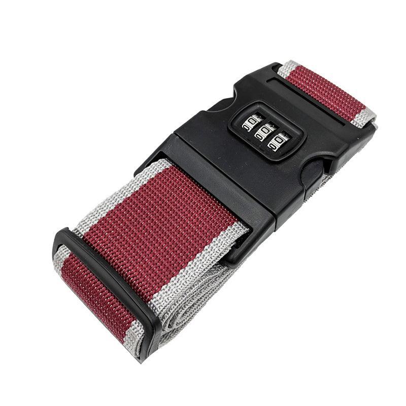 Luggage Strap Code Password Travel Suitcase Secure Lock Safe Nylon Packing Belt - Rainbow