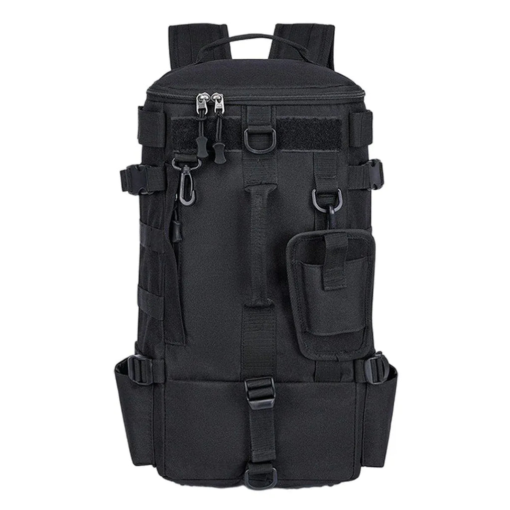 Waterproof Fishing Tackle Bag Large Capacity Multi Functional Shoulder Storage - Black