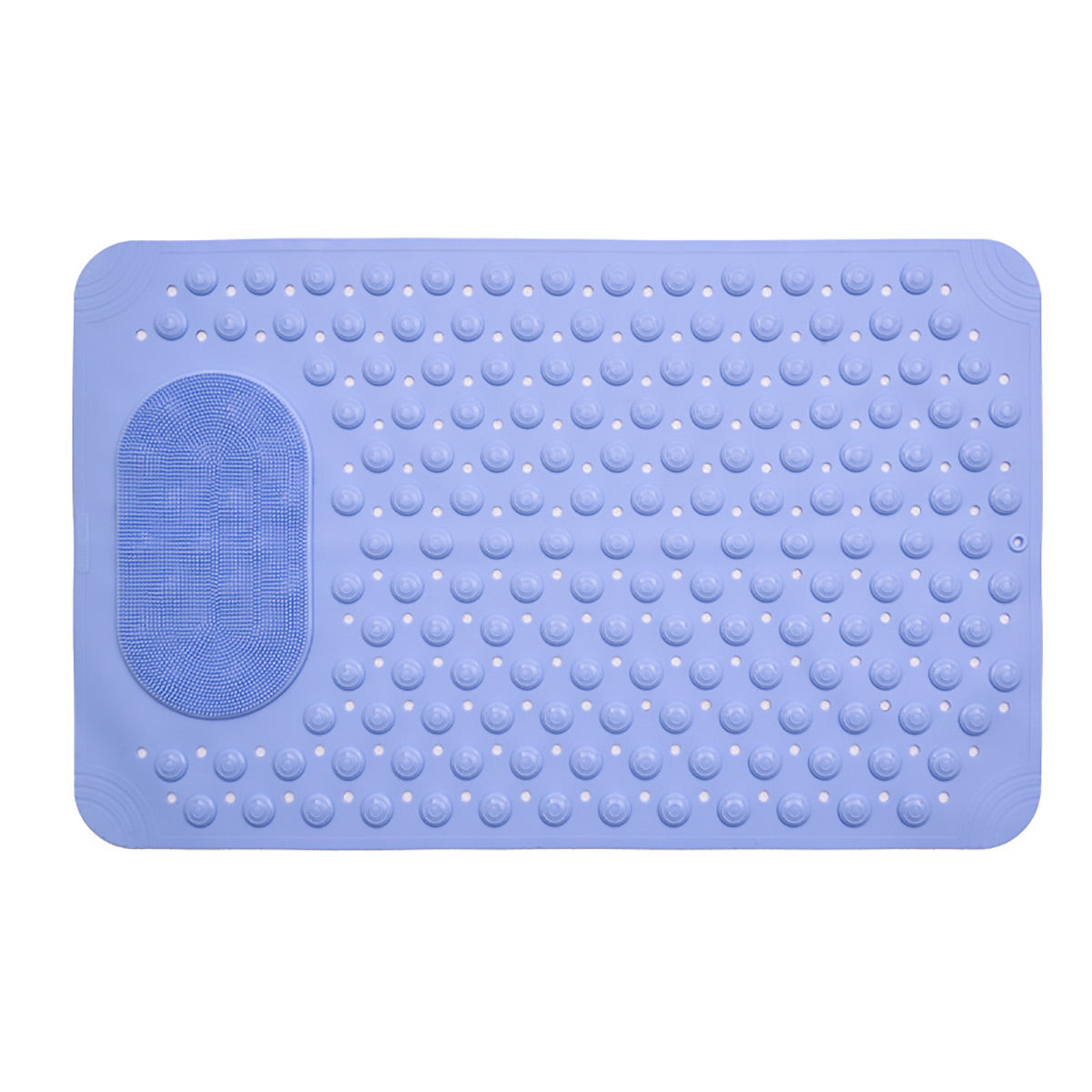 Non Slip Floor Pad Bathroom Tub Mat Bath Shower Mat with Round Massage Point - Pink
