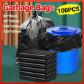 100-Pack Large Black Bin Bags – 120 × 130cm