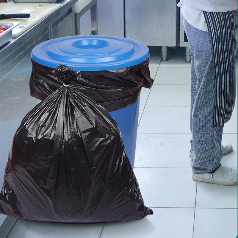 100-Pack Large Black Bin Bags – 120 × 130cm