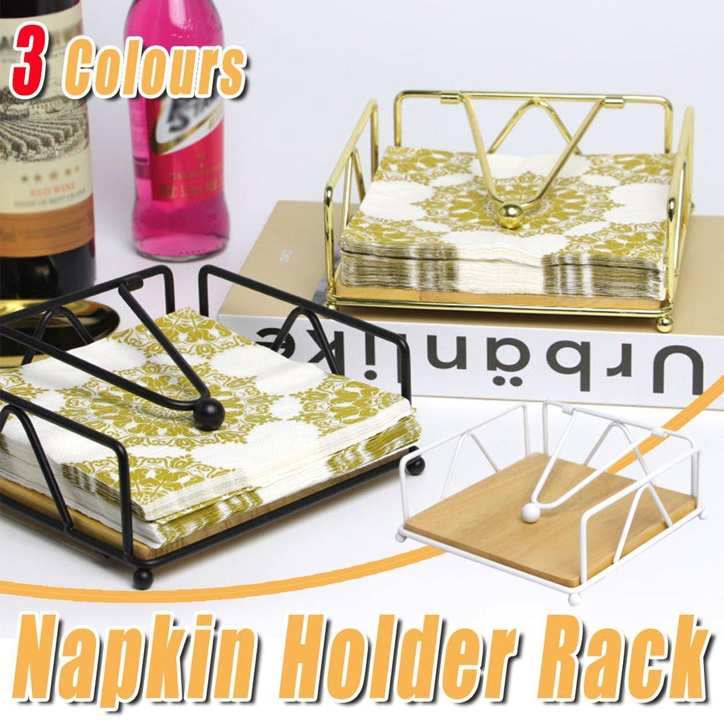 Steel Napkin Holder – Gold