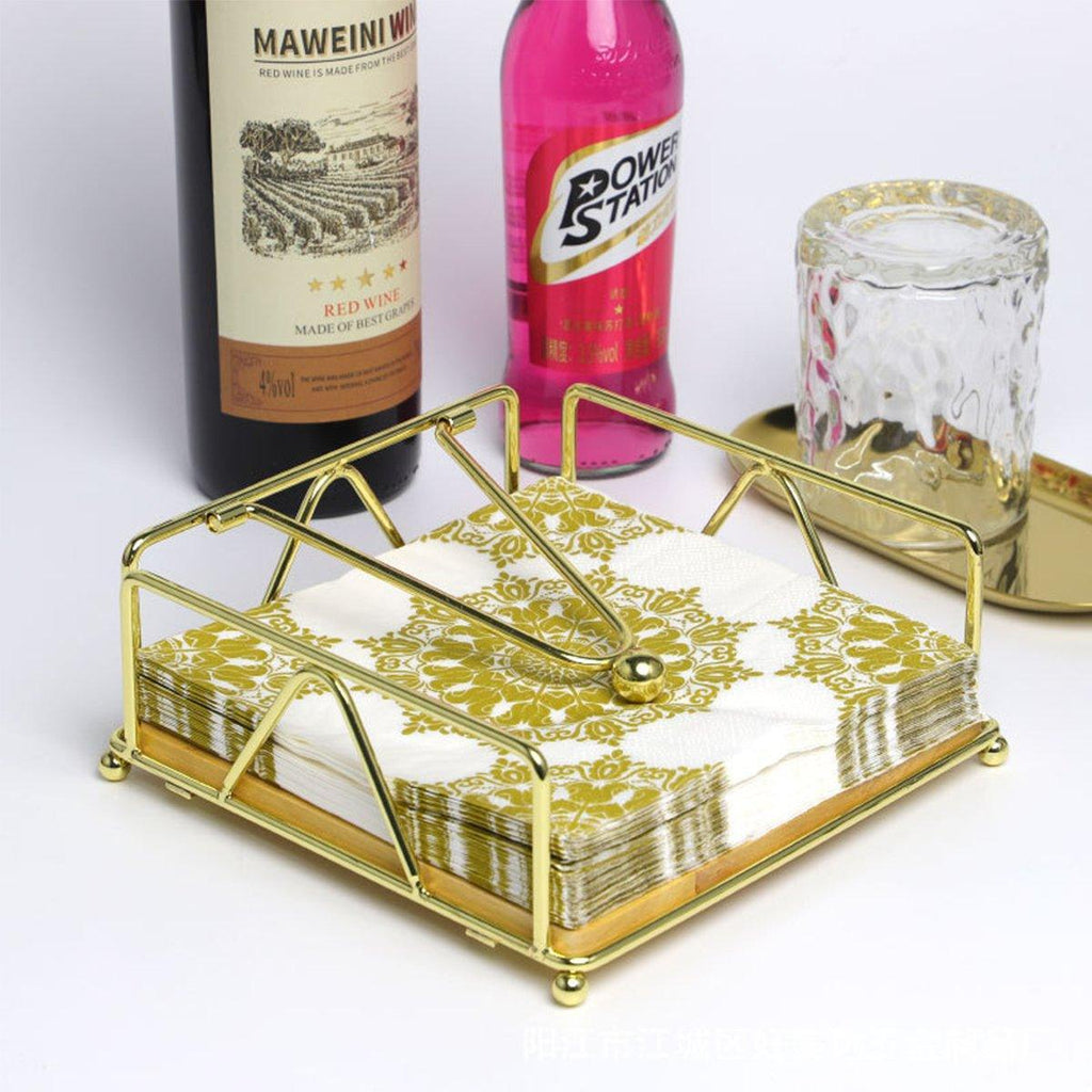 Steel Napkin Holder – Gold