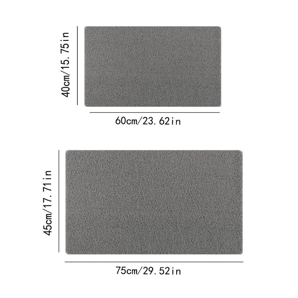 Anti Slip Bathroom Mat Non Slip Shower Floor Mat Quick Dry Soft Comfortable Rug - Grey-40x60cm