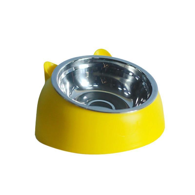 Stainless Steel Tilted Water and Food Feeder