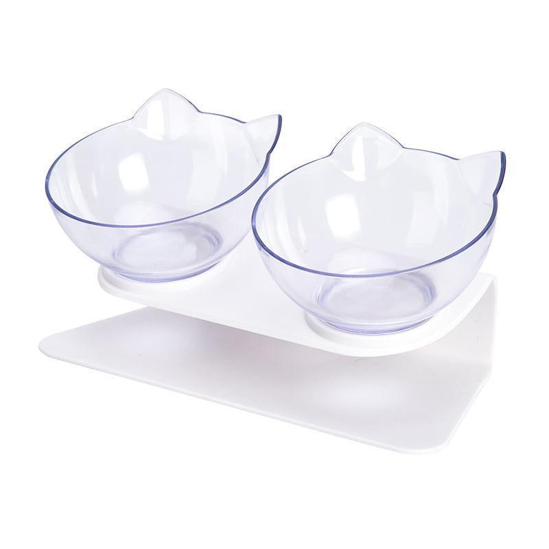 Elevated Double Pet Bowl — Black