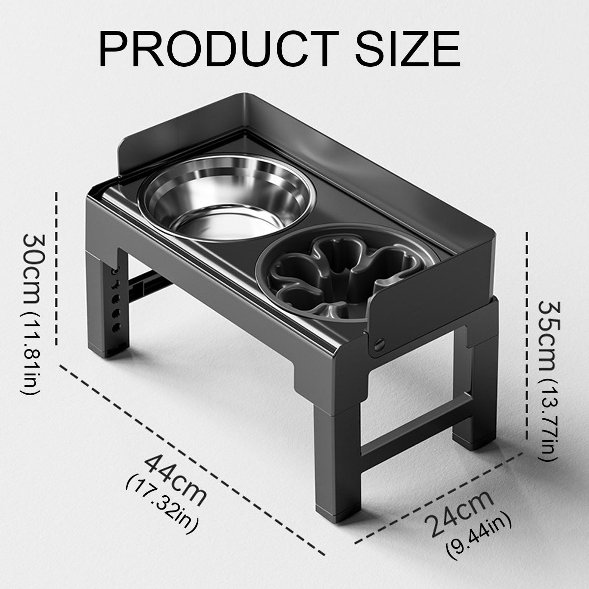 Height Adjustable Pet Feeding Bowl