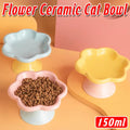 Flower Ceramic Cat Bowl
