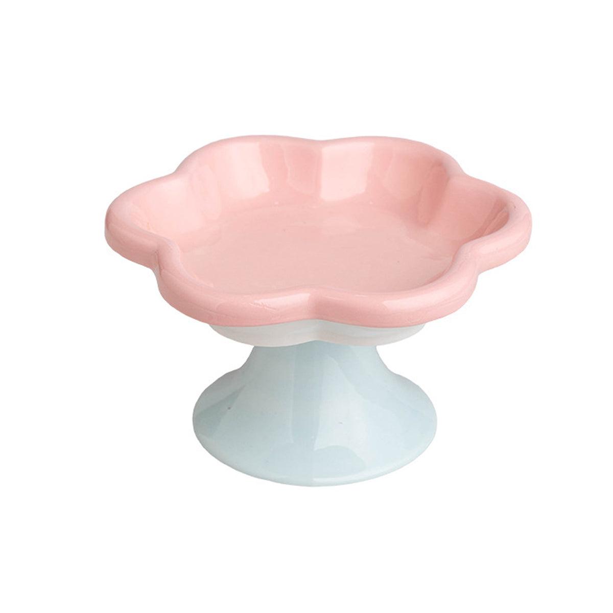 Flower Ceramic Cat Bowl