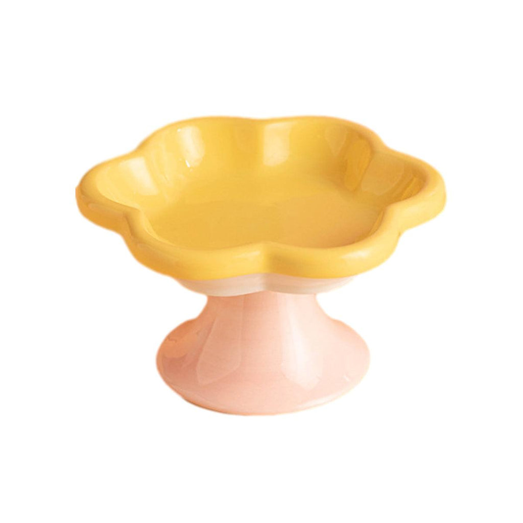 Flower Ceramic Cat Bowl