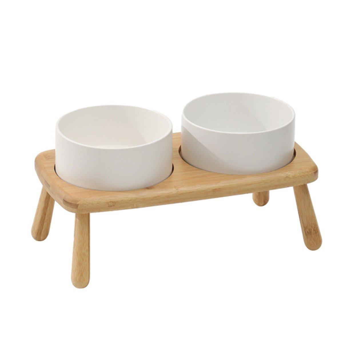 Ceramic Elevated Dog Bowl