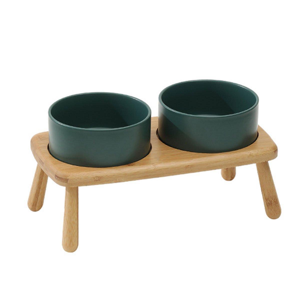 Ceramic Elevated Dog Bowl