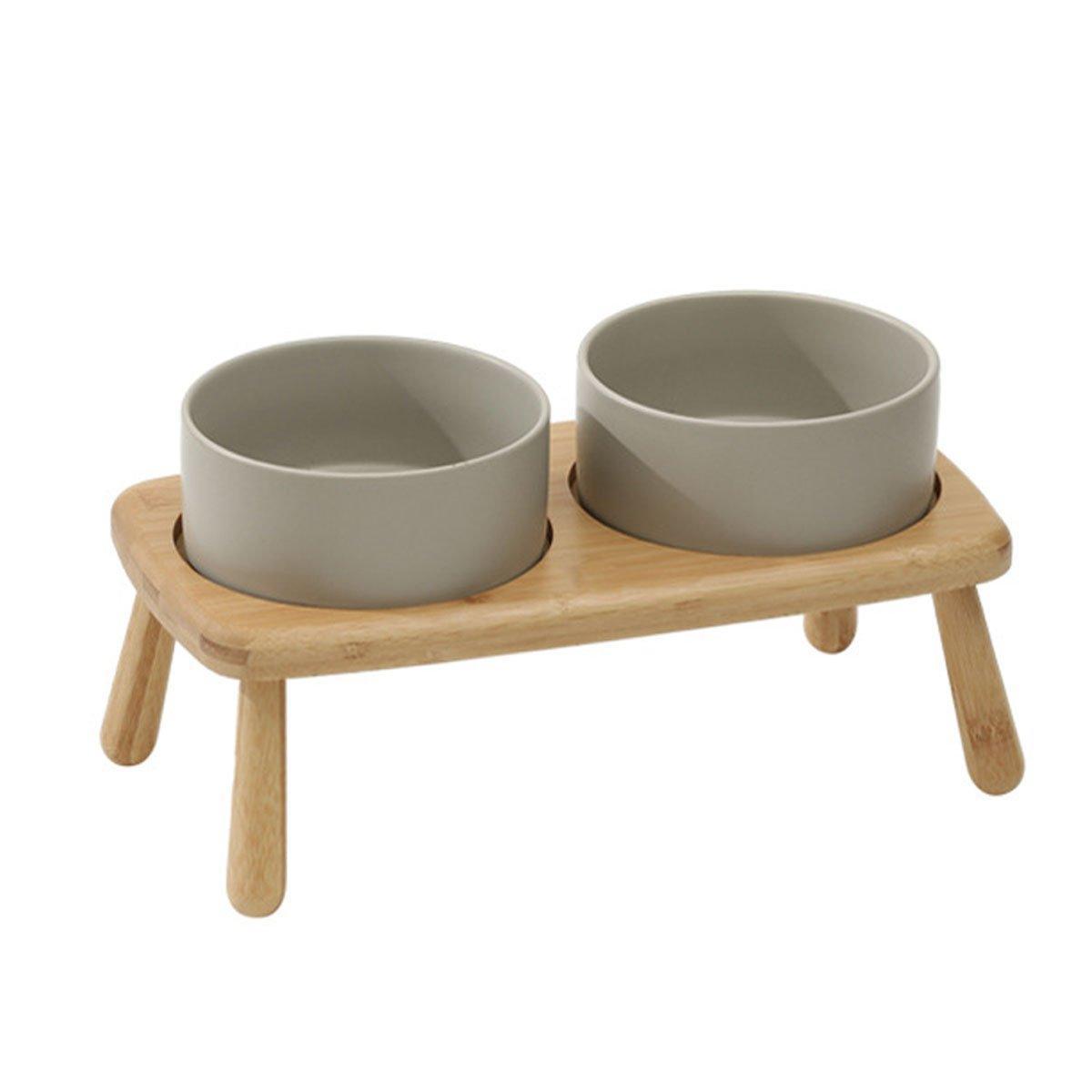 Ceramic Elevated Dog Bowl