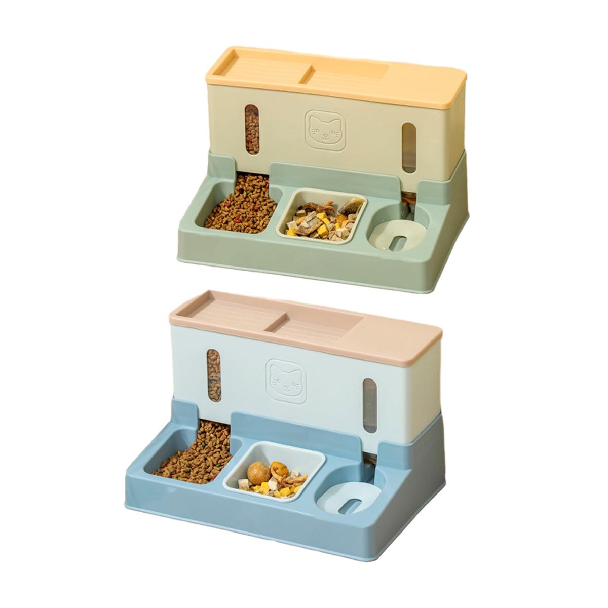 All in One Pet Feeding Bowl & Automatic Dispenser