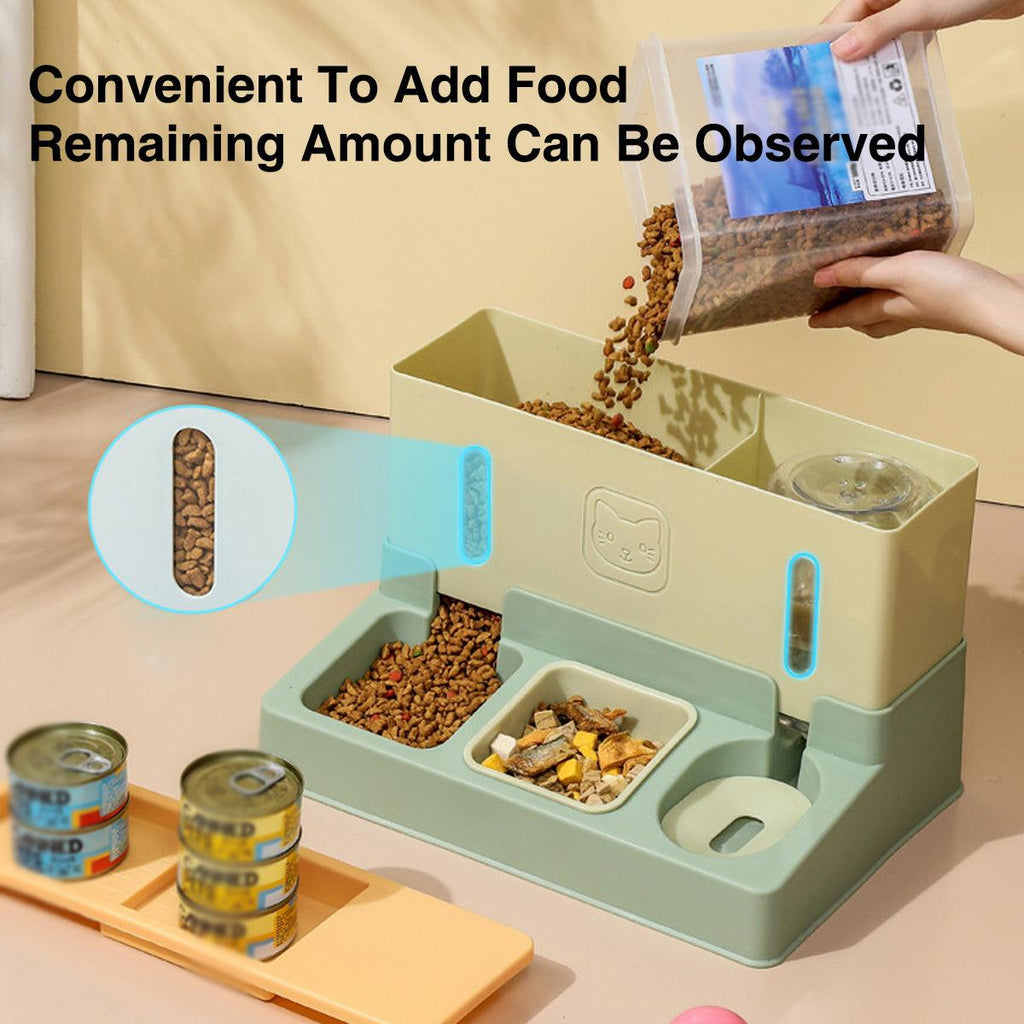 All in One Pet Feeding Bowl & Automatic Dispenser