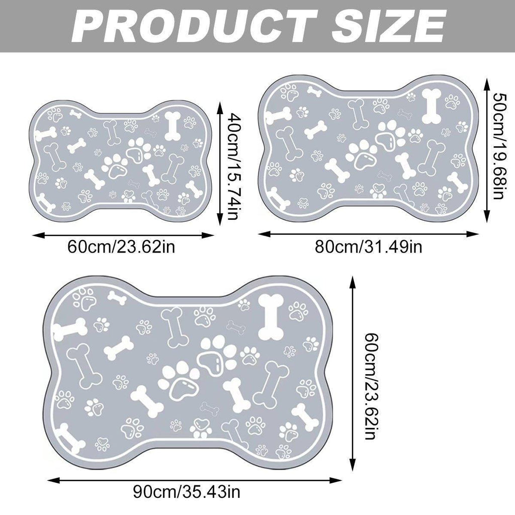 Pet Feeding Mat — Black (60x90cm)