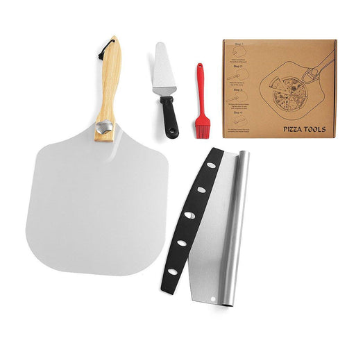12-Inch Aluminium Pizza Peel & Cutter Set
