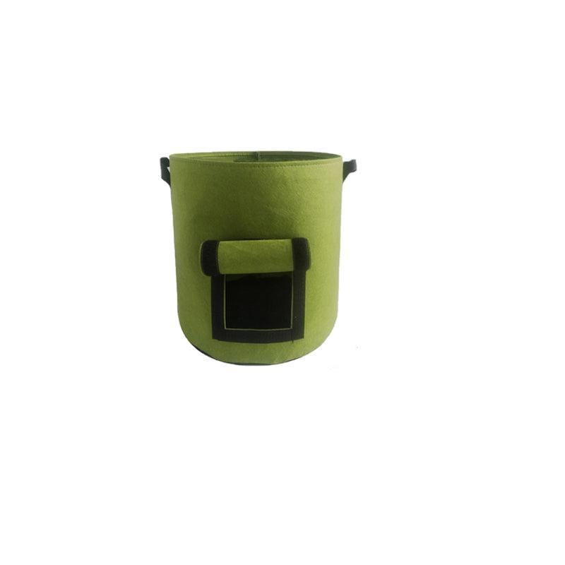 10 Gallon Potato Grow Planter Container Bag Pouch Root Plant Growing Pot Side Window - Black