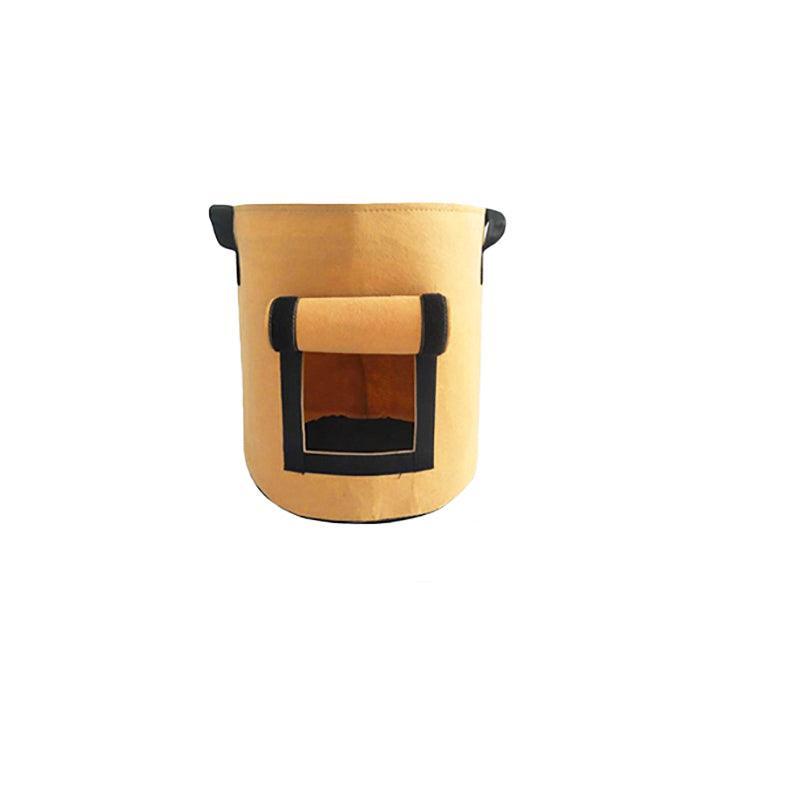 10 Gallon Potato Grow Planter Container Bag Pouch Root Plant Growing Pot Side Window - Green