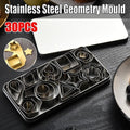 30X Polymer Clay Cutter Stainless Steel Geometry Pottery Tool Cutting Mould Diy