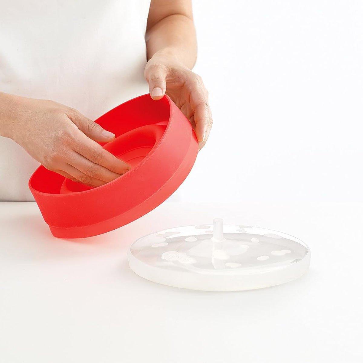 Foldable Silicone Microwave Popcorn Bucket High Temperature Resistant Bowl