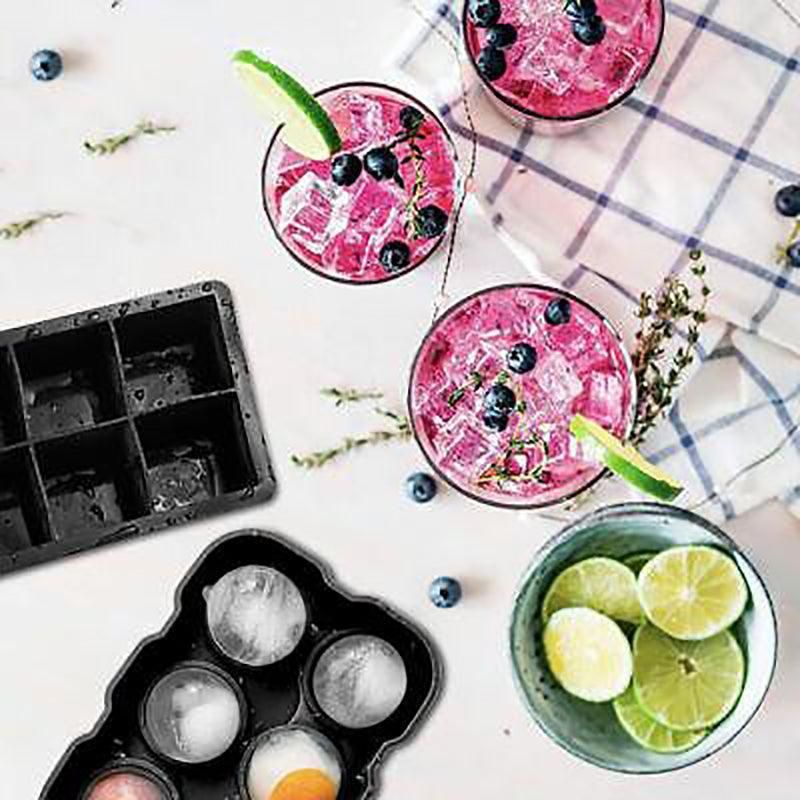 6-Cavity Large Silicone Ice Cube Tray