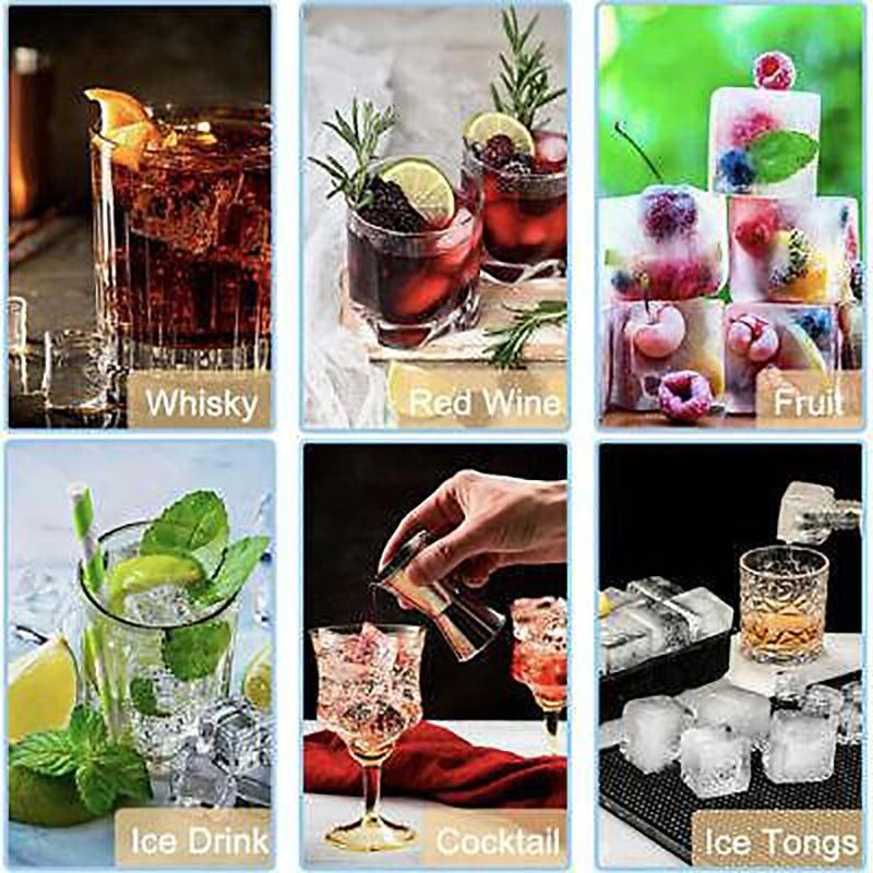 6-Cavity Large Silicone Ice Cube Tray