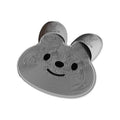 Silicone Foot Scrubber Rabbit Tub Mat Suction Cup Exfoliating Brush Cleaning Mat - Grey