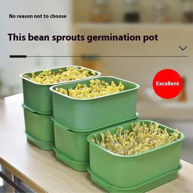 Seedling Tray Sprout Tray Soilless Hydroponic Planting Pot for Indoor Gardening - White